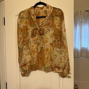 Sezane Floral Blouse size 34